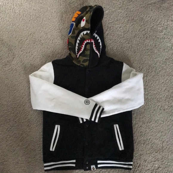 bape shark baseball jacket